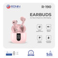 Ronin R-190 TWS Earbuds, 13mm Driver & Bluetooth 5.3, High Bass Sound, 350 mah Battery & 4 Hours Playtime, Digital Display, AI Voice Assistant, High Bass & IPX4 Water Resistant, Clear Sound & Hands-Free Calls. 