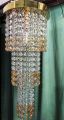 Fancy Crystal Glass chandelier Fanoos for ceiling bedroom drawing room. 