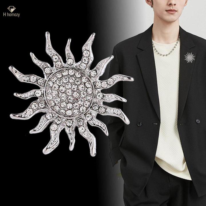 Men Brooch Decoration Accessories Lapel Pin for Coat Bag Scarf