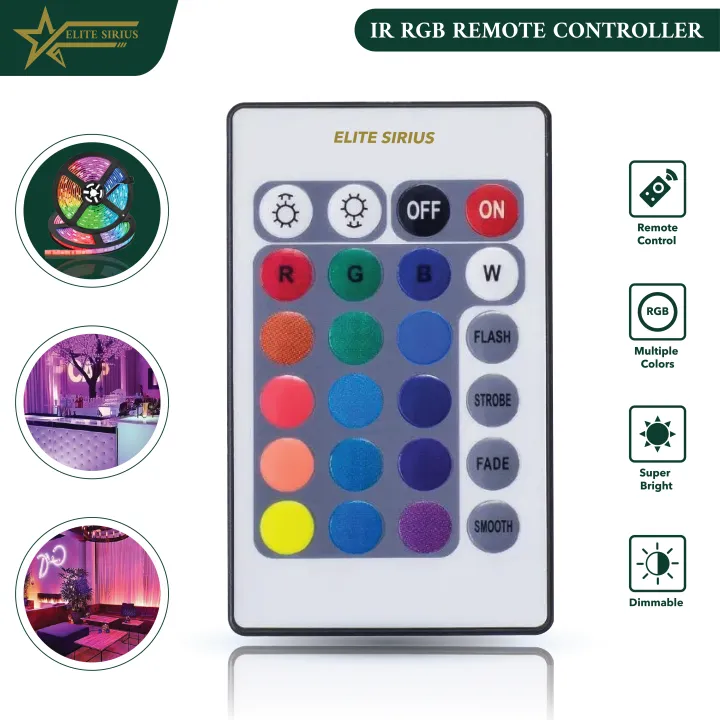 RGB%20LED%20Strip%20Lights%20Remote%20Controller,%20RGB%20Controller,%20IR%20Remote%20Controller%20With%20Driver%20For%20LED%20Strip%20Light,%20Wireless%20Smart%20RGB%20IR%20Remote%20Controller%20By%20Elite%20Sirius%20-%20Image%204