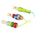 【Happier】 FUN Toys Colorful Wooden Trumpet Bugle Educational Toy Gift For Kids Early Education Learning And Education Toys. 