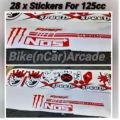 28 Sticker Honda 125cc/CD70cc Sticker Kit Vinyl High Quality Universal Kit With Proper Size For Motorcycle Car Waterproof Heatproof New Designs. 