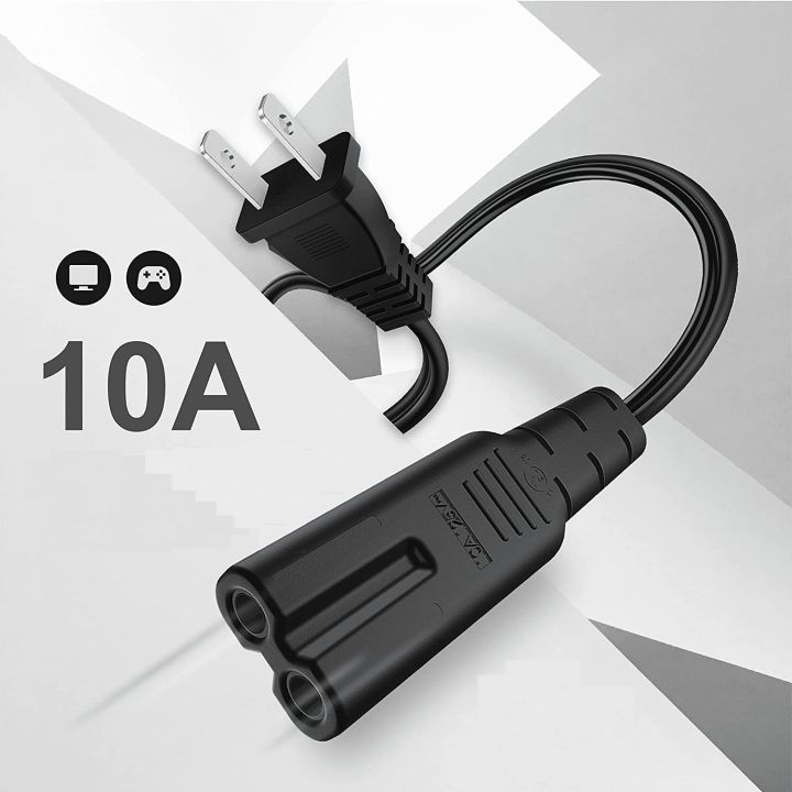 2%20Prong%20Power%20Cord%20Tape%20Cable%20(1.25Y)%20Black%20Original%20Branded%20Pure%20Copper%20Lead%20-%20Image%204