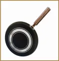 Hot Plate Non stick Tawa 30cm 33cm 36cm Hot Plate tawa Nonstick fry Pan Roti Tava Non-Stick induction Tawa Cookware set Paratha Pan Baking Wooden Handle Long Usage Non Stick Tawa for Chapatti & Dossa Naan Bread 11 inches 12 inches 13 inches. 