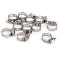 Stainless Steel Adjustable Gas Pipe Hose Pipe Clamps 10 Pcs Pack (Safety Clips). 