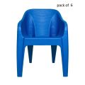 Boss Chair BP-630 Maharaja Chair Full Plastic (Pack of 6). 