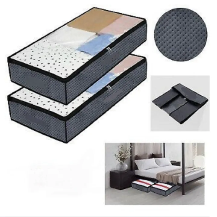 CUSTOMIZE%20storageUnder%20Bed%20Storage%20Under%20Bed%20Organizer%20Space%20Saving%20Storage%20Closet%20Organizer%20Nonwoven%20Storage%20Bag%20Foldable%20Storage%20Bag%20BedroomPortable%20Bamboo%20Clothes%20Blanket%20Large%20Folding%20Bag%20Storage%20Box%20Organize%20-%20Image%204