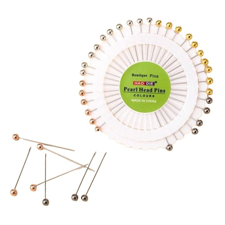Pearl Hijab Pins Water Drop Pins Wheels Of 40 Pins For Women Safety ...