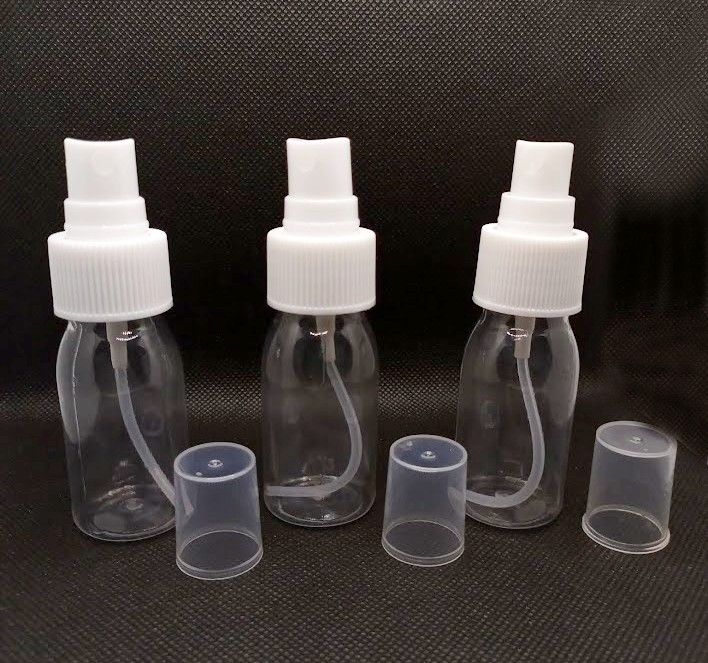 Empty Spray Bottles 30ml / Plastic Spray Bottle Empty / Fine Mist Portable Spray Bottle Refillable Hair Spray Bottle for Face, Makeup Bottles, Cosmetic, Solutions etc / Water Spray Bottle Pump