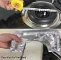 Online Karachi Pack of 10 - Aluminum Foil Gas Stove Burner Covers, Disposable Bib Liners Stove Covers for Kitchen Gas Range Top, Aluminum Foil Plate Gas Hob Protector Burner Cover Stovetop Protector. 