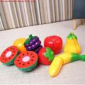 Cutting Fruits And Vegetables Game - 6 Pieces - Multicolor. 