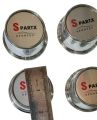 SET OF 4 Spartx Sports Logo Car Wheel Center Caps Premium Quality 5.72 cm = 2.25 Inches Shining Chrome. 