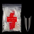 500Pcs French Nail Tips Transparent Nail Extension Ballerina Stiletto Triangle For Nails Half Nail Art False Acrylic Nail Tips. 
