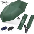 TRENDZIO Outdoor Fully Auto Close Open Push Button Folding Umbrella Travel Umbrella 8 Ribs Super Strength Strong Straight Umbrella Portable Umbrella for Rain Sun. 
