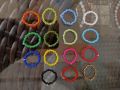 Pack of 20 Multicolor  Adjustable Rings for Girls and Women  , Elastic Beaded Rings for Girls and Women. 