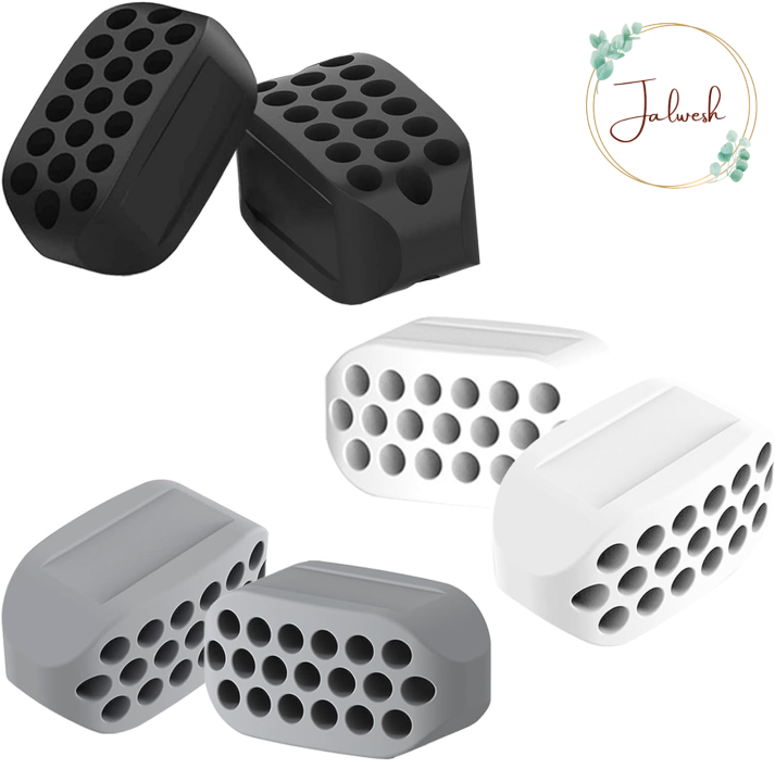 Jalwesh Jawline Exerciser - Jawline Shaper 40, 60 & 80 Lbs - Jaw line shaper for Face Beauty - Reduce Double Chin with jaw line rubber - Jawline chew For Men and Women