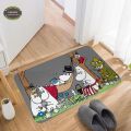 Hippo Moomines Carpet Welcome Mats Flannel Non-Slip Bathroom Floor Rugs Modern Washable Front Door Indoor Doormat Home Decor. 