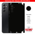 Samsung Galaxy A54 Skin/Wrap 360 Protection Sheet/ Carbon fiber/ Matte/ Transparent/ Lamination Back And Sides Included Camera Skin. 