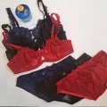 Click4she New stylish Net Bra Panty Non Padded with wired sets for girls ladies and women. 