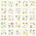 Kawai Cute Animal Bunny & Bear - Stickers. 