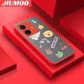 JIUMOO For vivo T1 Pro IQOO Z6 Pro vivo S15e 5G Case Cartoon Cute Dinosaur Frosted Transparent Back Cover Lens Camera Protect Phone Case Silicone Edge Full Cover Casing Hard Cases. 
