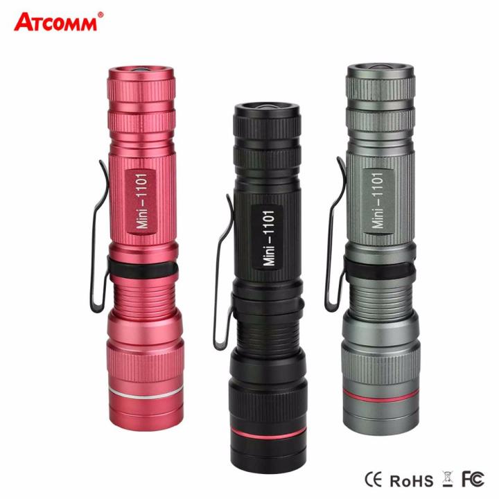 CREE Q5 LED Flashlight 800 Lumen IP65 Waterproof 3 Modes Zoomable Focus LED Diode Torch Portable Tactical Emergency Lighting