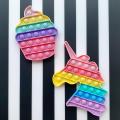 UNICORN & CUPCAKE POP IT FIDGET TOY SET. 