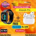 Combo Offer Orignal Airpods pro Double Wireless Bluetooth Hand Free with Power Bank Stereo Earphones White bluetooth ear phone for all cell phones use-Color Family Headphones & Headsets Wireless Earbud. 