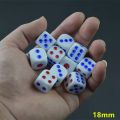 2pc Half Inch Dice Ludo game Standard Six round Sided for Spot Fun Digital Dices. 
