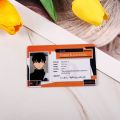 New Arrival Anime Peripheral Haikyuu!! Hinata Shoyo Card PVC Student ID Card For Kids Gift. 
