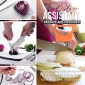Food Slice Assistant Onion Needle Onion Chopper Vegetables Fruit Slicer Tomato Cutter Safe Cutting Holder Aids Supplies Tools. 