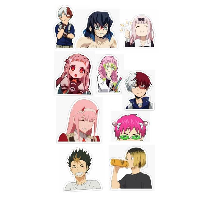 50 Anime Stickers Of Your Choice Best Quality 2x3 inches