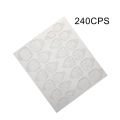 240Pcs Disposable Transparent Nail Art Stickers False Fingernail Adhesive Tips. 