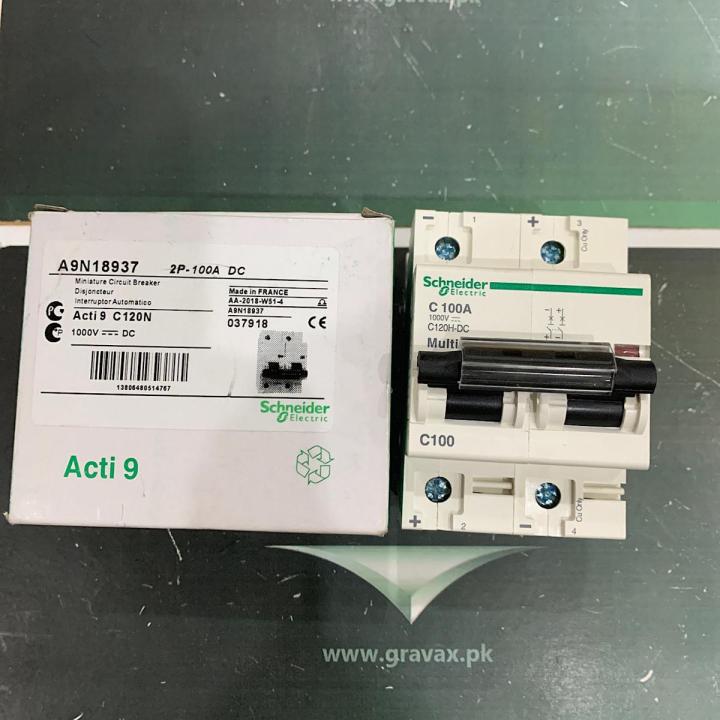 Two Pole Dc Breaker 100A