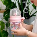 260ml Fancy Kids Water Bottle with Straw and Cover BPA Free  Stylish Fountain Look. 
