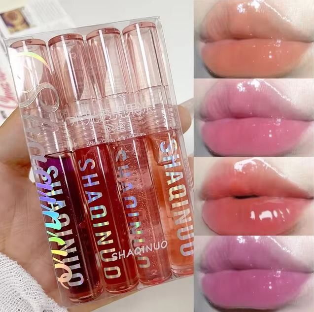 Clear Fruit Juice Lip Gloss Crystal Jelly Moisturizing Lips Oil Lasting Not Sticky Lip Gloss Lipstick Makeups Lips Care