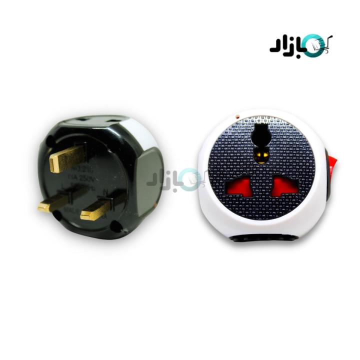 Universal Multi Travel Adapter, 3 pin socket Button Adapter, 3 Pin US, UK converter to EU Plug Conversion Adapter Highly Durable Multi Socket