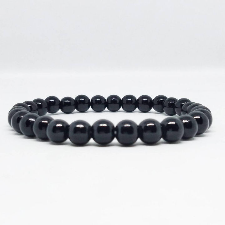 Trendy Black Natural Stone Beads Bracelet For Women Men Unisex Three Layers Jewelry Wrist Hand Bands