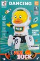 Dancing Space duck Robot Musical Dancing Toy for Kids - Cosmic Space Duck Astronaut Theme, Electric Six-Claw Robot with Music and Lighting - Adorable Children's Toy Gift. 