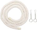 UK Bird Toys 4 feet Birds Cotton Climbing Rope Toy Bird Rope Toy for Parakeets Cockatiels Macaw, African Grey Parrot. 