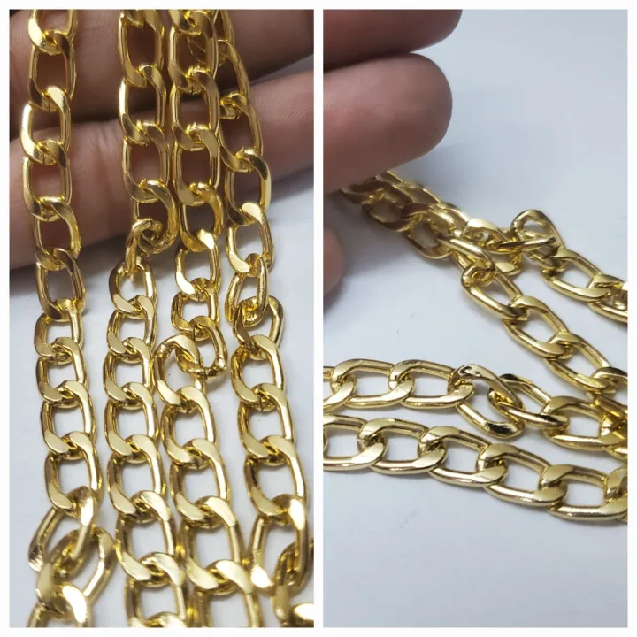 1%20Meter%20Bag%20Chain%20Strap%20-%20Gold/Silver,%208mm%20Width,%20Single%20Shoulder%20-%20Image%204