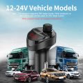 KUULAA Car Charger FM Tran_s_mitter Bluetooth Car Audio MP3 Player TF Card Car Kit 3.4A Dual USB Car Phone Charger For Xiaomi Mi. 