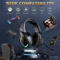 PRO II RGB Gaming Headphones with Noise Cancelling Mic, 7.1 Surround Sound, Super Bass, Vibration, Soft Memory Foam Ear Cushions, for PC, PS4, Mobile, Laptop, and Gaming Consoles. 