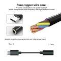 3Pcs Type C to 3.5mm Headphone Audio Adapter,USB-C to 3.5mm Female AUX Microphone Connector Cable for Motorola Moto Z, Le 2/Le Pro 3,Not Fit for HTC and Pixel(Black). 