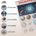 Solar System Wall Chart | HD pictures Wall Poster for Classroom and School Decoration Printed on 200 grams Laminated Card 20*30 inches. 