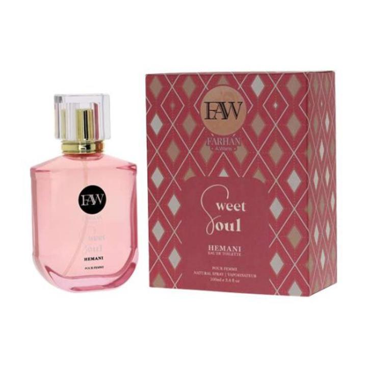 𝗛𝗘𝗠𝗔𝗡𝗜 𝗙𝗔𝗪 - SWEET SOUL PERFUME 100ML "FOR MEN & WOMEN"