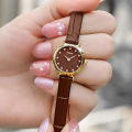 Elegant Leather Strap Quartz Watch for Women Top Brand Trendy Watch For Girls Stylish Watch For Ladies. 