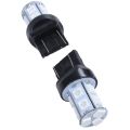 2x Red T20 7443 380 W21/5W Car 13 SMD 5050 LED Stop Tail Brake Turn Lights Bulbs. 