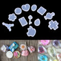 12Pcs/Set Holes Key Waterdrop Silicon Mold Mould Resin Jewelry Making DIY Craft. 