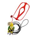Pet Bird Harness and Leash,Adjustable Parrot Bird Harness Leash - Pet Anti-Bite Training Rope Outdoor Flying Harness and Leash(S). 